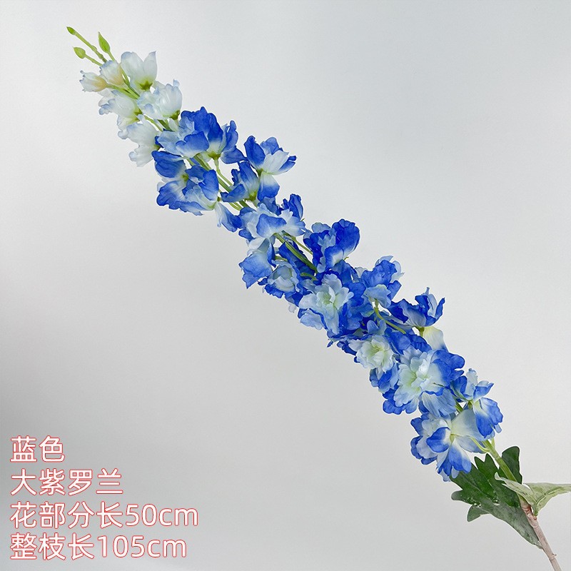 Flor azul cielo flor de bodas flor de seda flor de bodas flor de decoración de flor de vestíbulo flor de techo suave