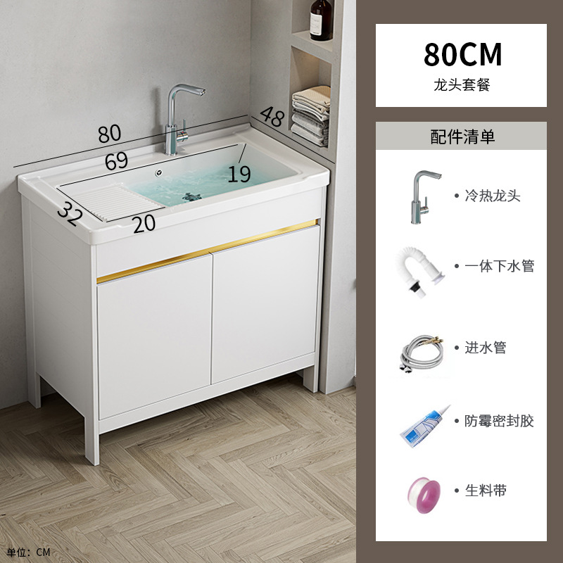 80 Gabinete de lavabo + grifo