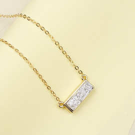 NK119 欧美流行金色吊坠项链精致女式短项链