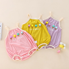 Korean-style infant onesie summer thin fashion casual baby cute harney baby summer clothes