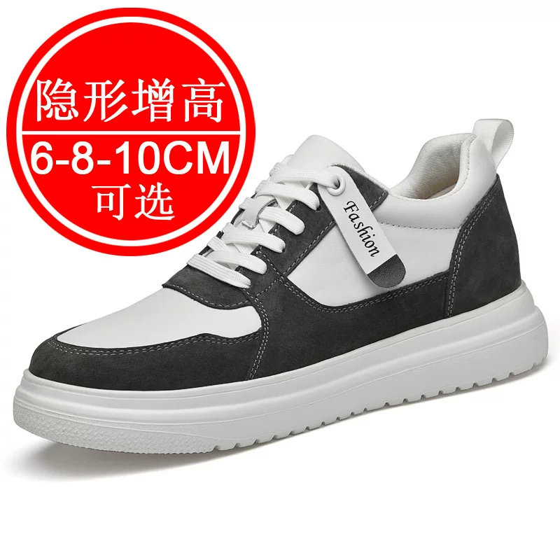 Summer high footwear, sneakers English style, shoes, 8cm, Korean style