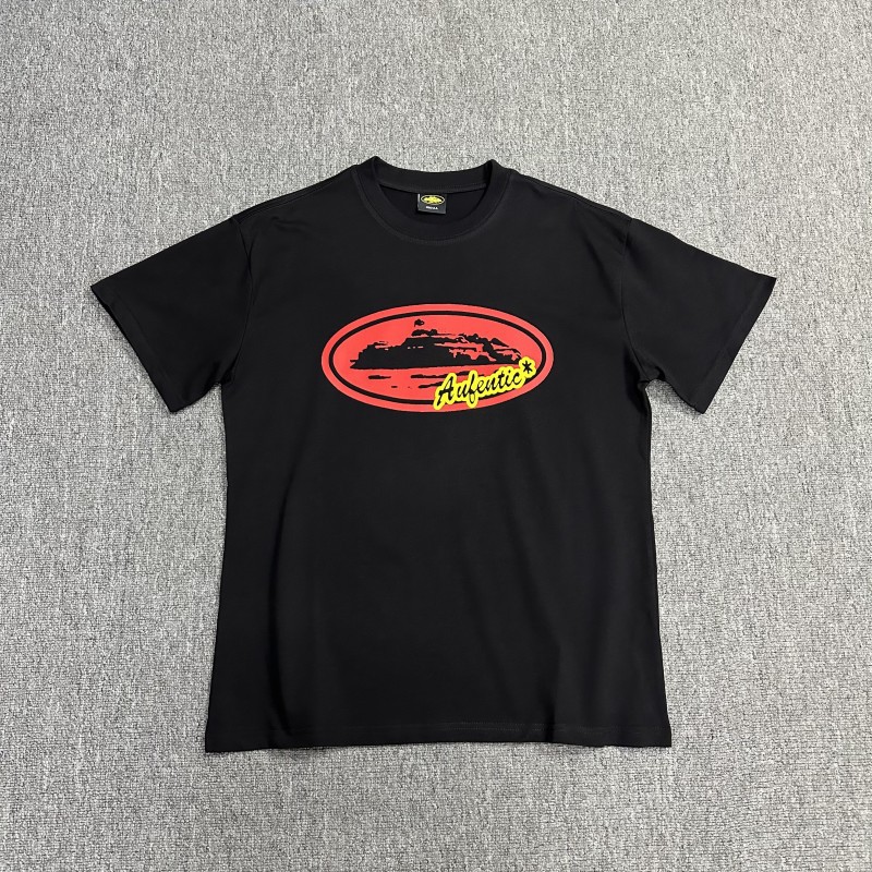 Comercio exterior al por mayor Alcatraz Basic Series C0rteiz Phantom Letter Logo Camiseta impresa Traje de pareja