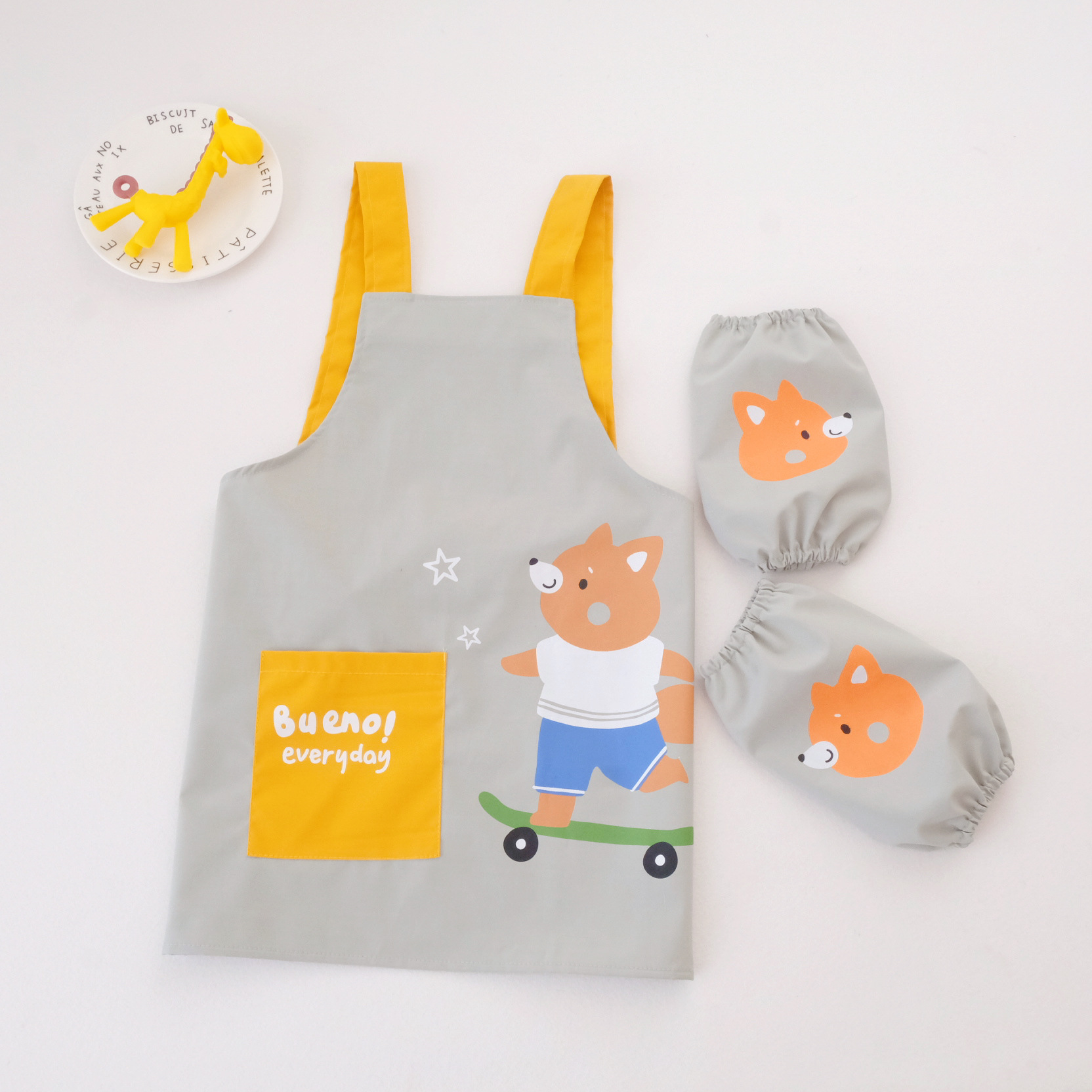 녹색 스케이트 보드 곰