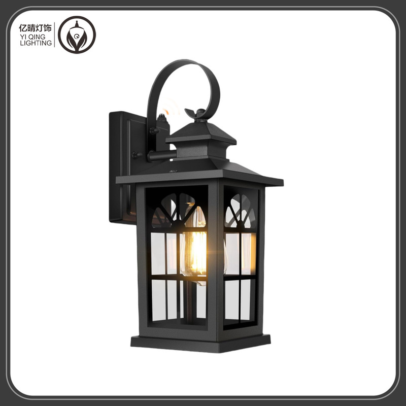 2-Pack Light-Controlled Outdoor Wall Lights, Aluminum Outdoor Wall Lights, Waterproof Porch Lights, Garden Lights, Hanging Wall Lights Wholesale