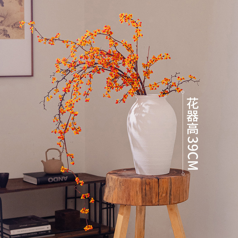卸売 南蛇藤造花 花飾り リビングルーム 新中式 ドライフラワー 装飾品 わび寂び禅風 卸売販売|undefined