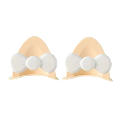 Dəbilqə (Kaska) aksesuarları: Helmet Decoration Stickers, Cat Ears - cat-ear-butterfly-khaki-white