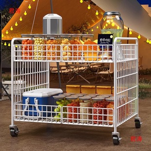 Display Rack Snack Cart Night Market Dessert Trolley Street Stall Cart Ice Powder Cart Sushi Foldableable Mobile Stall