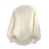 MY5233P50暴风眼2026秋季青少年运动圆领宽松针织套头衫长袖毛衣，男装针织衫/毛衣，星座614