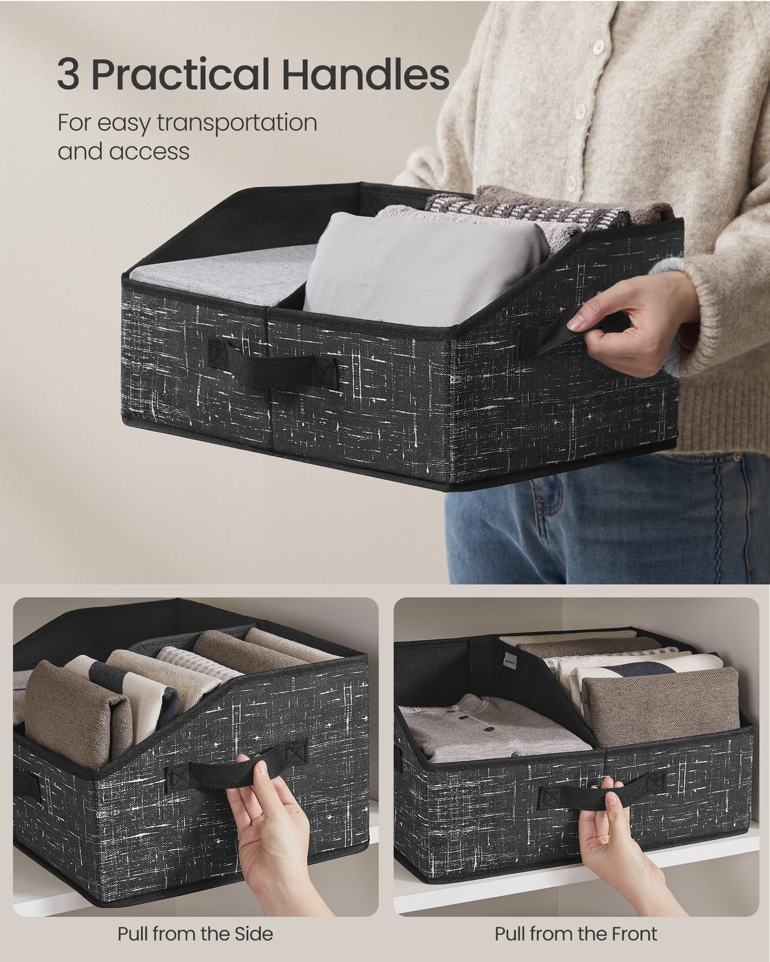 Modulär förvaringslåda set för leksaker böcker och kläder_voghion.com