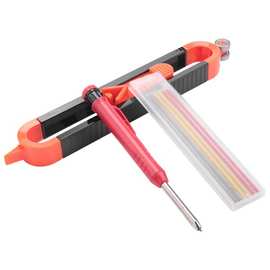 1套 图片色 ABS 多功能轮廓规 仿形规带锁 不规则量弧度尺 木工测