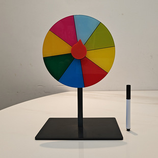 15cm diameter lucky draw turntable teaching props game activities erasable lottery desktop roulette Amazon