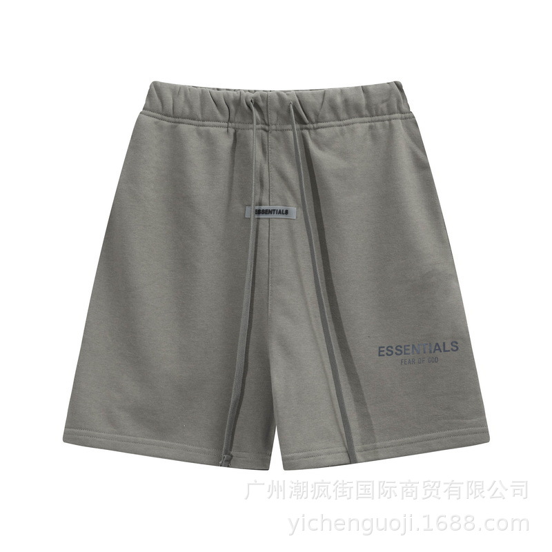 Fear of God Essentials Sweat Shorts Reflective Logo Grey