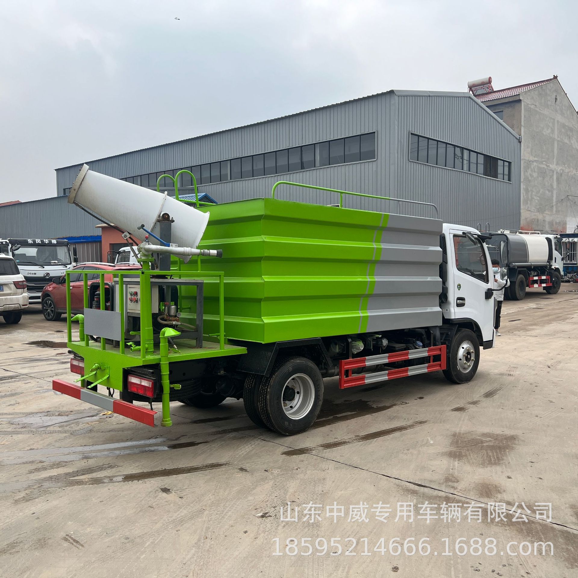 Blue Brand 6-Party Greening Watering and Spraying Truck Construction Site Pavement Cleaning and Maintenance Small Sprinkler and Dust Suppression Truck 5 Tons Sprinkler Truck