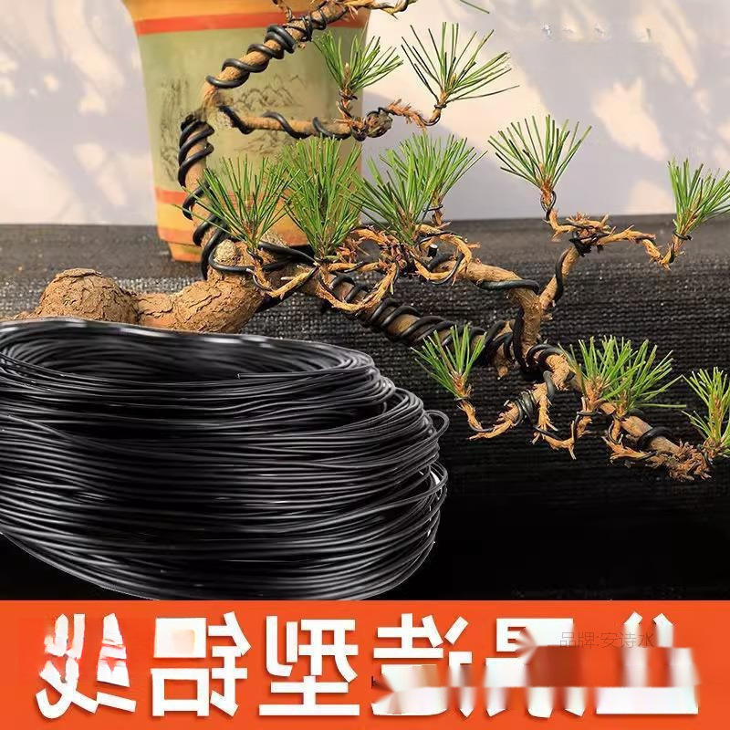 盆景攀扎绑丝罗汉松塑形铝线园林树苗造型定型用铁丝软铝丝园艺用
