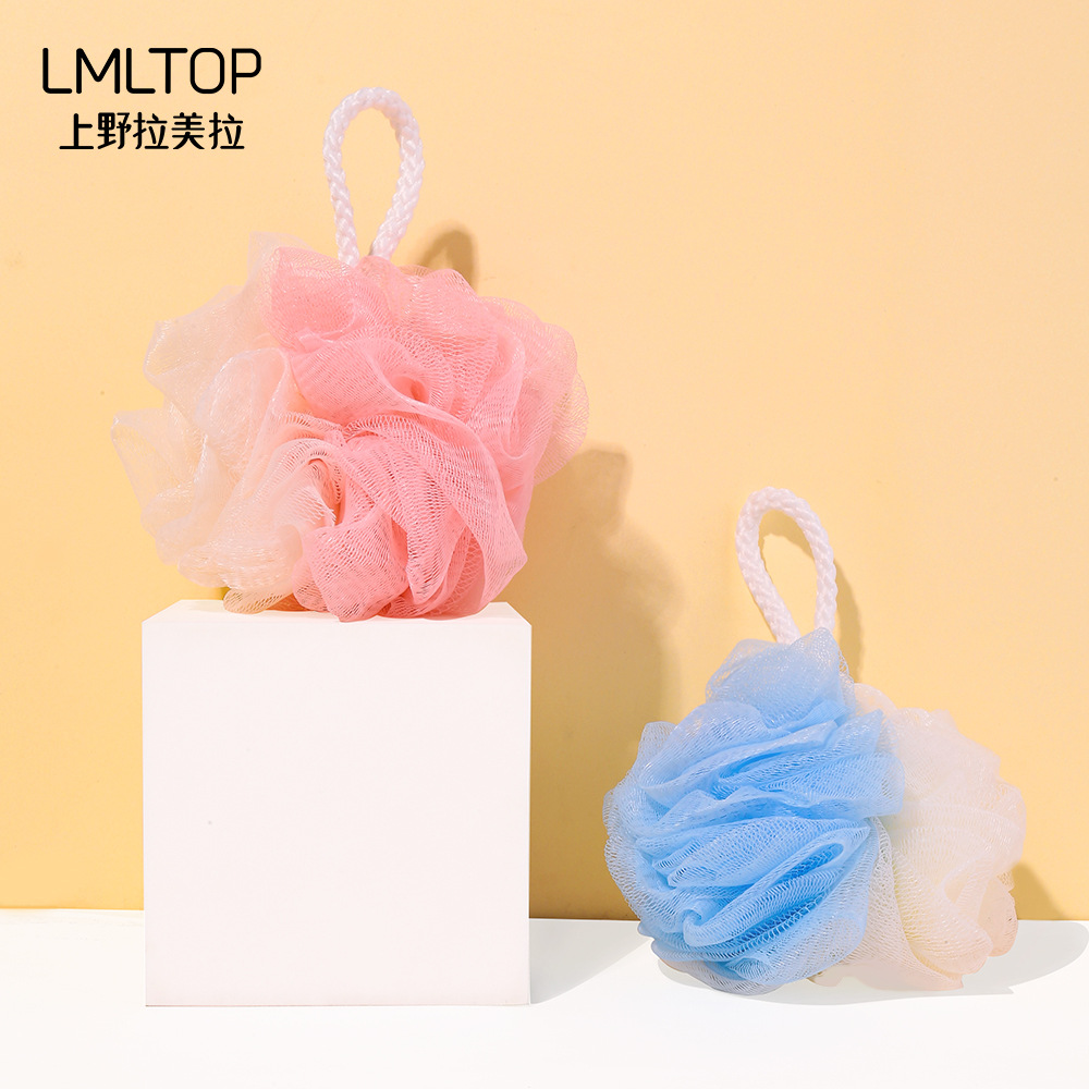 LMLTOP Bola de flores de baño Red de espuma Herramienta de baño Exfoliante Fácil de espumar Bola de flores delicada multiusos C053