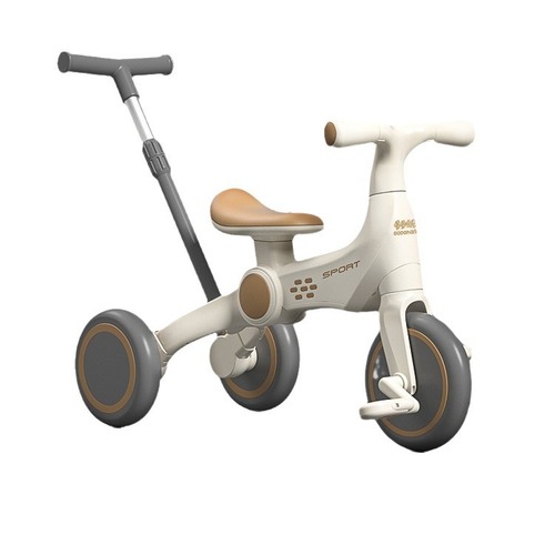Kids' 3-Wheel Bike for 1-3-6 Year Olds | Balance Bike with Pedals & Push Handle | Multifunctional, Lightweight, and Foldable Scooter