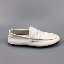 牛皮豆豆男鞋软底一脚蹬休闲皮鞋软皮尾单懒人开车鞋