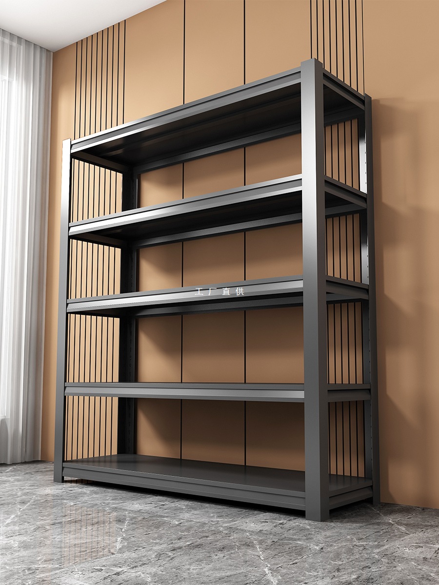 双层加厚货架置物架仓储仓库钢制展示架多层落地收纳加厚铁架子05
