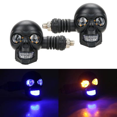 Dönmə işıqları Led White and Yellow Two-Color - blue-and-yellow-one-pair-in-bag