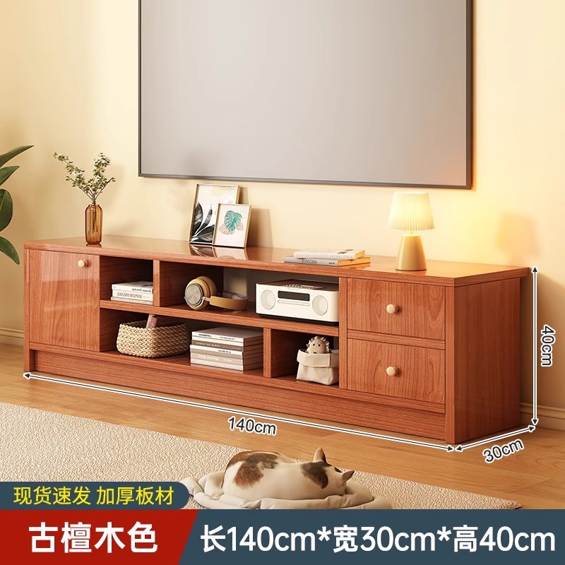Gabinete de televisión sala de estar doméstica pequeña casa moderna simple nuevo alquiler simple piso de madera gabinete de televisión image 10