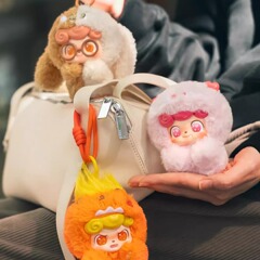 Q Bao 感情的な毛皮のようなモンスターブラインドボックストレンディなぬいぐるみペンダントかわいい人形ギフト女の子のため