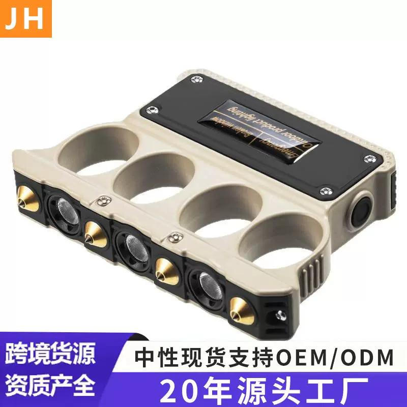 跨境指虎灯车载防身应急手电筒破窗安全锤户外自卫探险工具灯