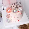 [Cross -border dedicated supply] 25PCS shrimp skin birthday party dessert decoration fantasy color ball set cake decoration set