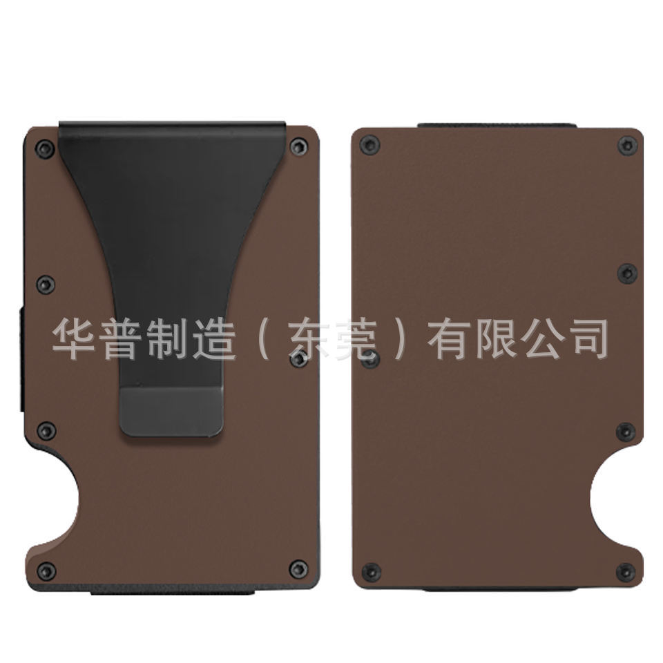 Cartera metálica antirrobo y antimagnética RFID para tarjetas de crédito, de fábrica, en stock en Amazon, de alta demanda, con opción de personalización de logotipo.