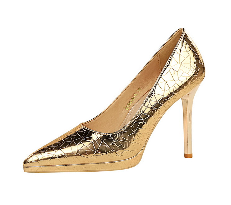 Scarpe da donna con tacco alto, scarpe con tacco sottile, scarpe basse, scarpe a punta con motivo in pietra_voghion.com