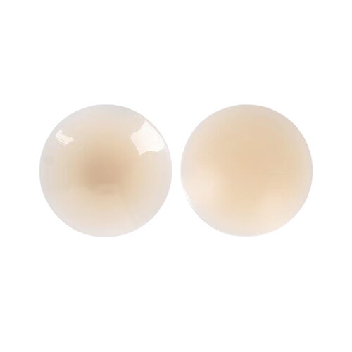 Black technology ultra-thin anti-bulge exposure invisible traceless size glue-free self-adhesive silicone bra female nipple stickers