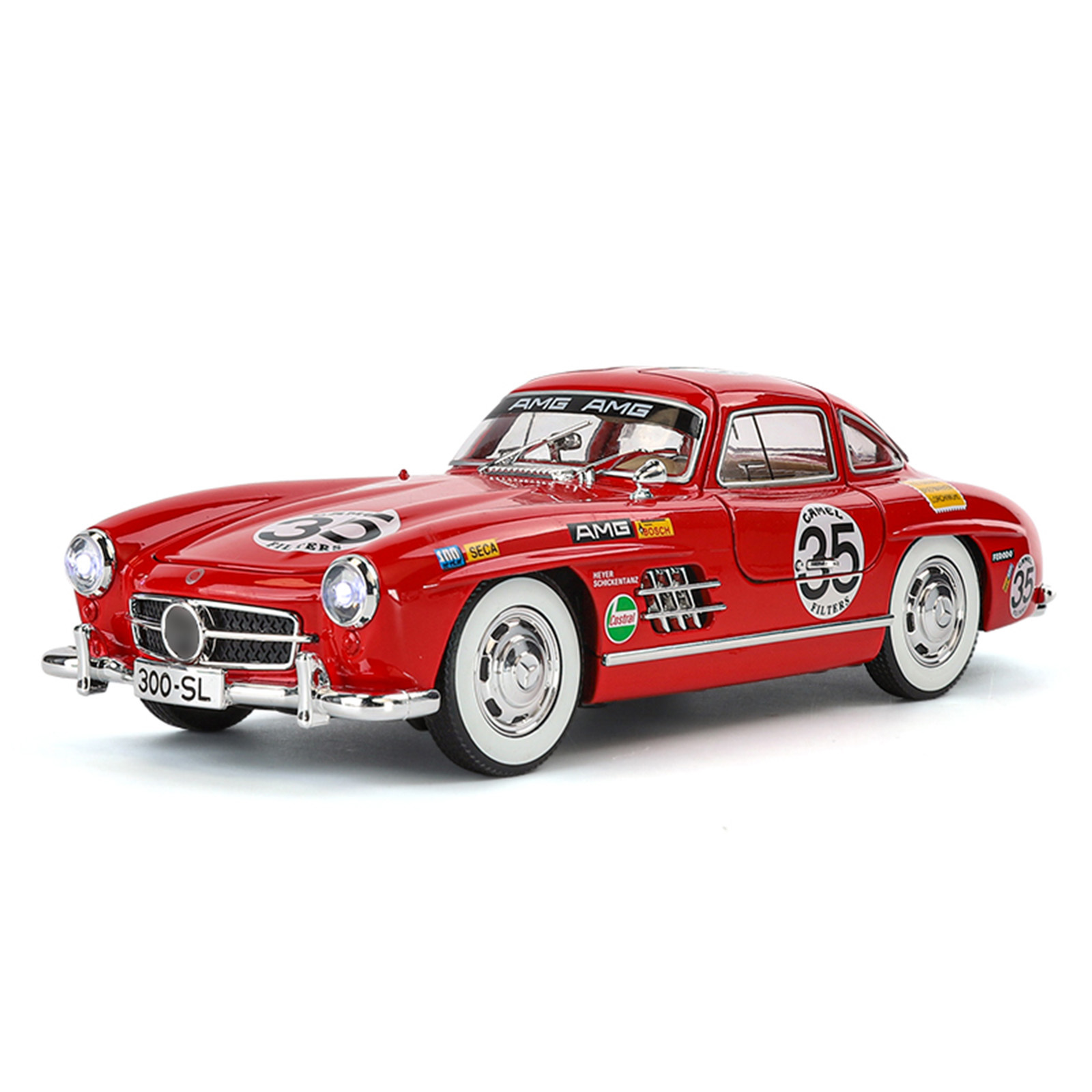 Simulación 1: 24 Daben 300SL modelo de automóvil de aleación retro nostálgico coche clásico niño decoración de moda