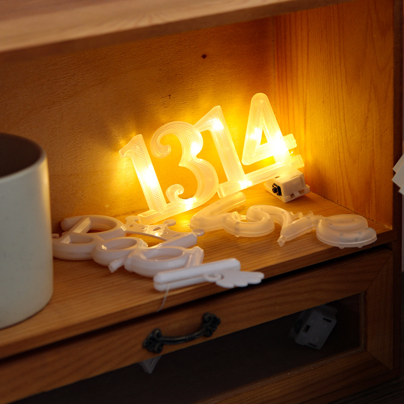 Luces decorativas, empaques para flores, luces blancas cálidas de feliz cumpleaños, luces con letras en inglés para confesiones del Día de San Valentín, empaques creativos para flores