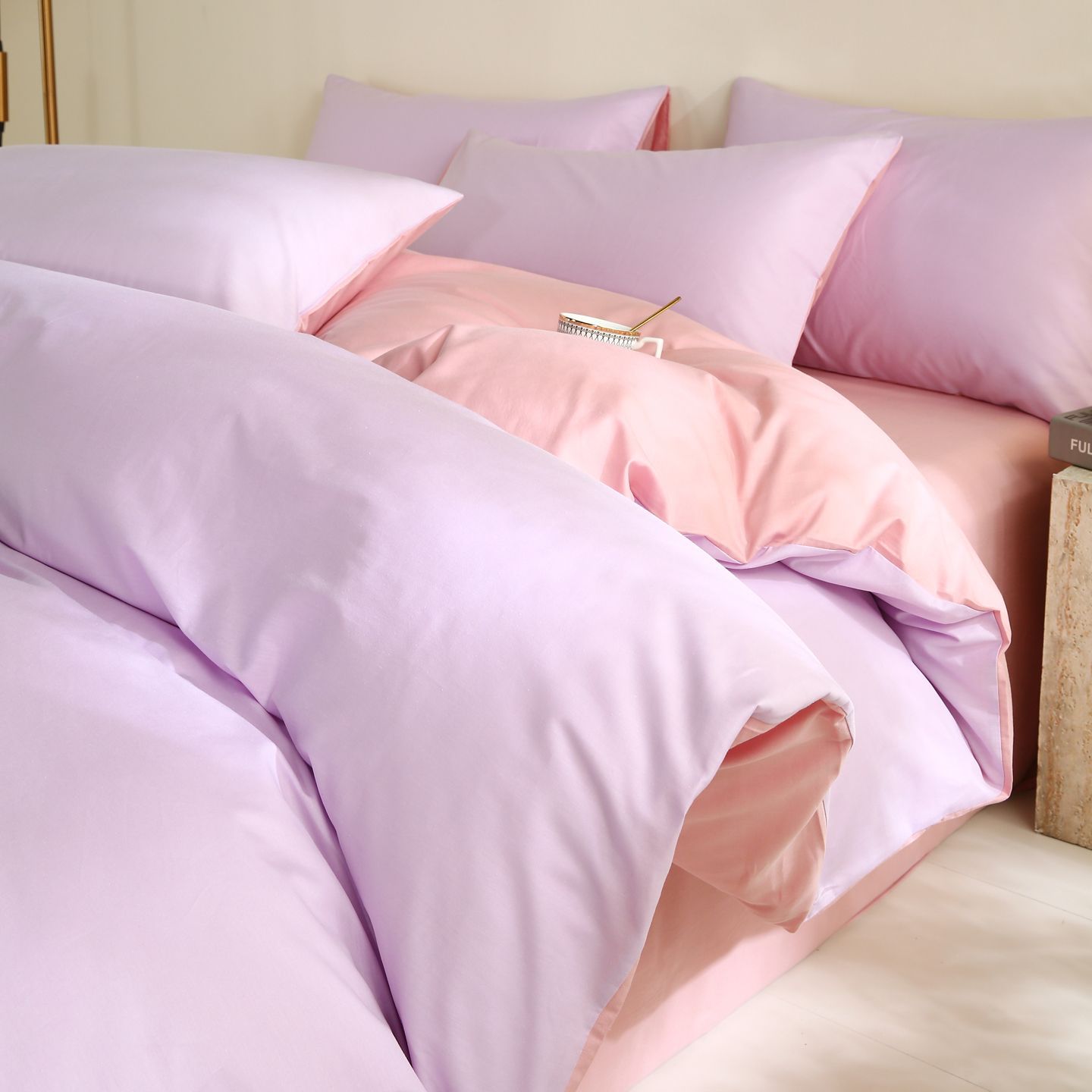 Cuatro piezas de ropa de cama cubierta sábanas de dormitorio de estudiantes cubierta sábanas de algodón único conjunto de tres piezas de invierno