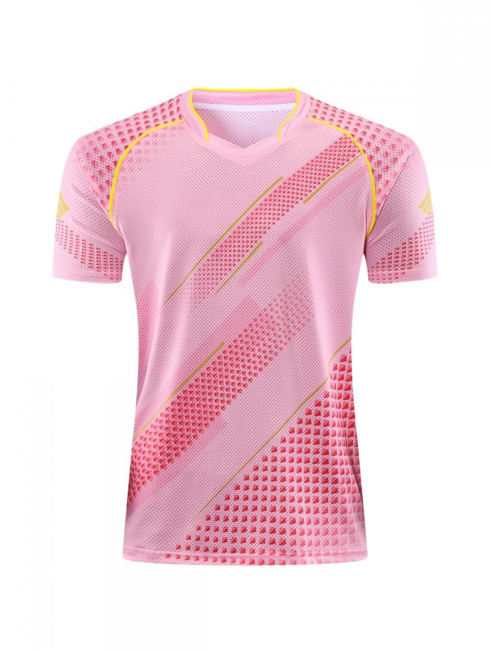 Trajes deportivos para hombres y mujeres de verano secado rápido hielo camiseta de manga corta ping-pong pluma ropa de la mañana para correr 248 + 348 hombres y mujeres