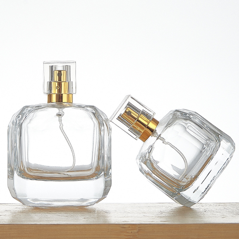 化妆品小样瓶30ml50ml100ml玻璃透明香水分装瓶按压细雾喷雾瓶