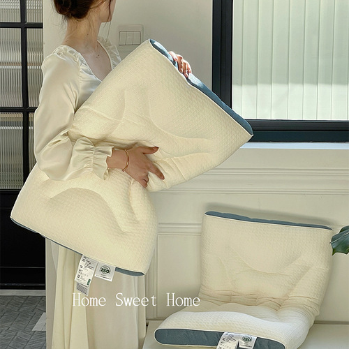 New cervical vertebra curve traction pillow, partitioned cervical vertebra pillow, pillow core, cervical vertebra protection, sleep aid, breathable household model wholesale