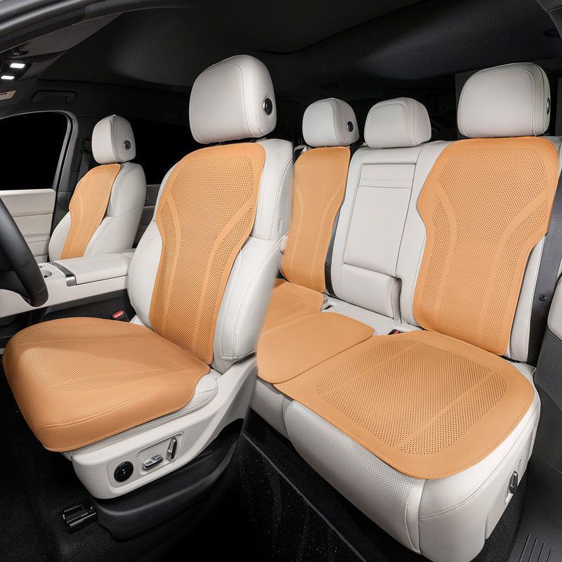 Seat cushion, seat cover: Mercedes-Benz Geely - b-full-coverage-thin-autumn-chestnut-seven-piece-set