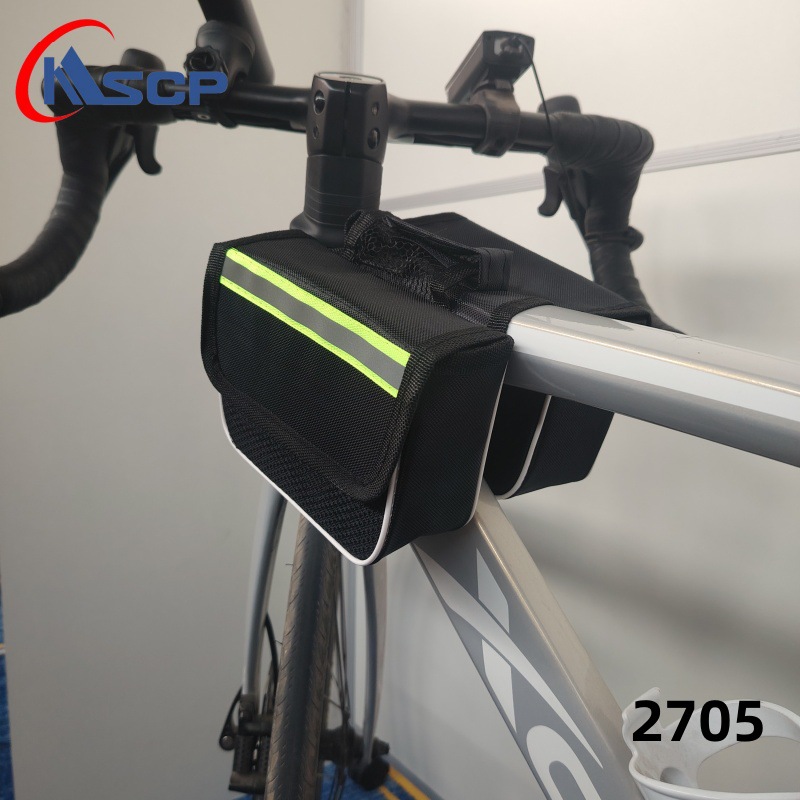 Suministro directo transfronterizo bicicleta delantera viga bolsa montaña bicicleta bolsa de cáscara dura viga delantera bolsa de montar silla cáscara dura bolsa de viga