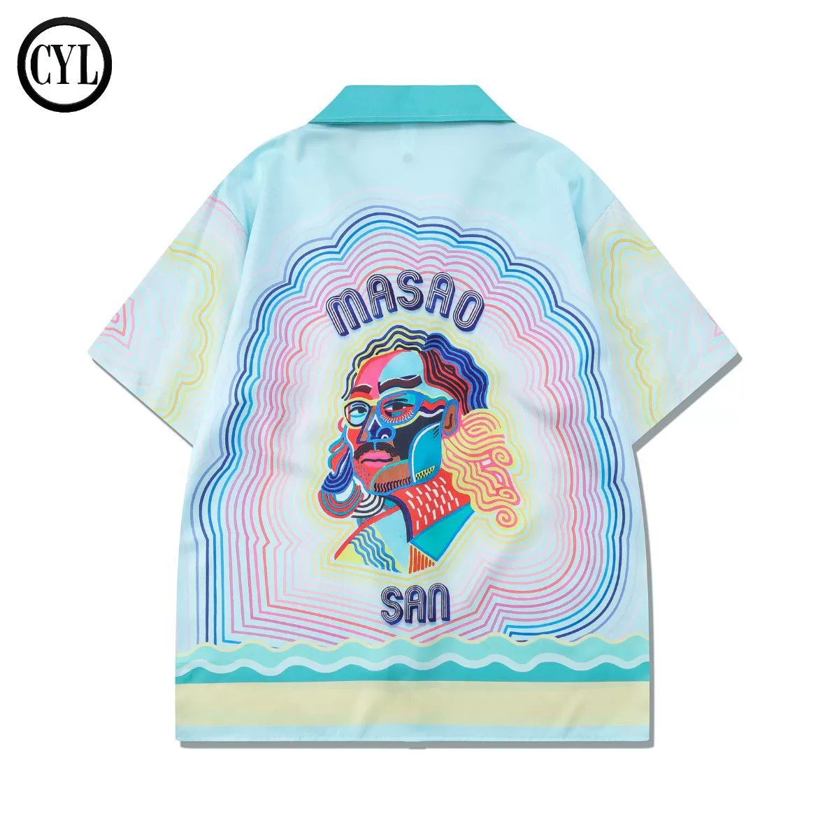 【CYL】 CASA высококачественная рубашка с воротником Cuban collar, мужской нишевый модный бренд, рубашка-шорты, носок дафам браwear