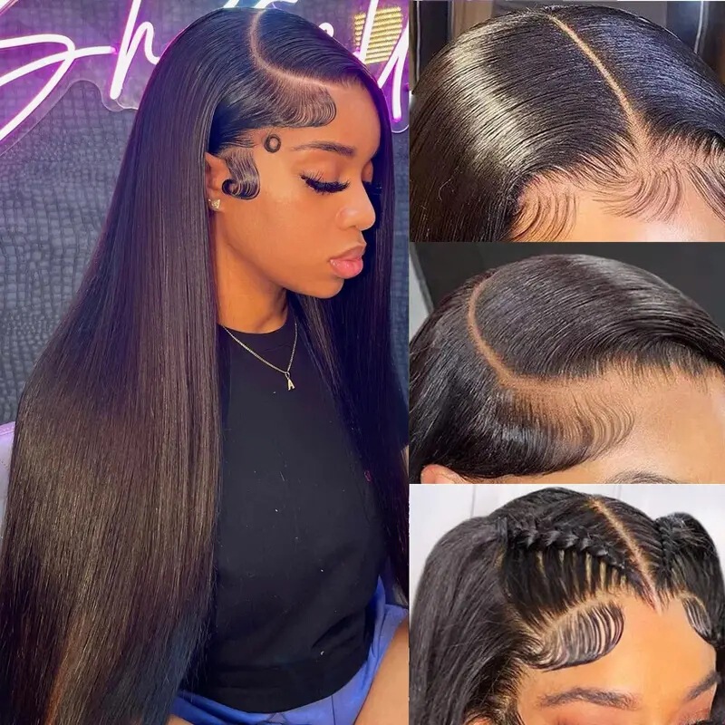 13X4 Lace Front Bob Wig Front Lace Wig Amazon Hot Sale European and American Wig Full Head Cover