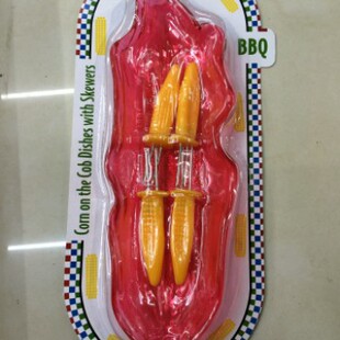 NX 176-0.1kg Fruit Plate Plus Four Fruit Fork Sucking Cards