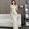 Sequin Light Luxury High end Fish Tail Art Exam Girl Bridesmaid Dress