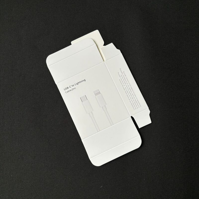 Apple 20W充電ヘッド包装 PD急速充電データケーブルボックス 16本のダブルC編組ケーブル包装 オリジナル携帯電話ケーブル外箱|undefined