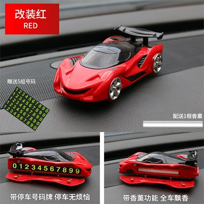 plate, perfume diffuser, Car phone holder - 833-with-number-plate-red-incense-stick-1