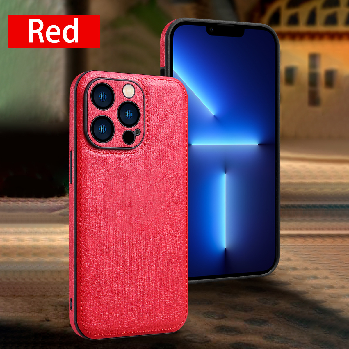 Suitable for iPhone 14 Pro Max phone Samsung S22 business case, side leather protective case_voghion.com