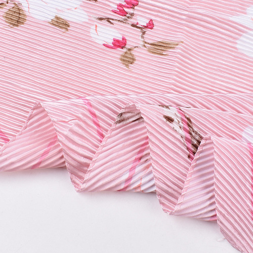Ladies Scarf Silk Scarf Folded 90cm Square Scarf with Tassels Summer New Elegant Peach Pattern Print