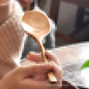 Japanese big spoon for food, wooden tableware