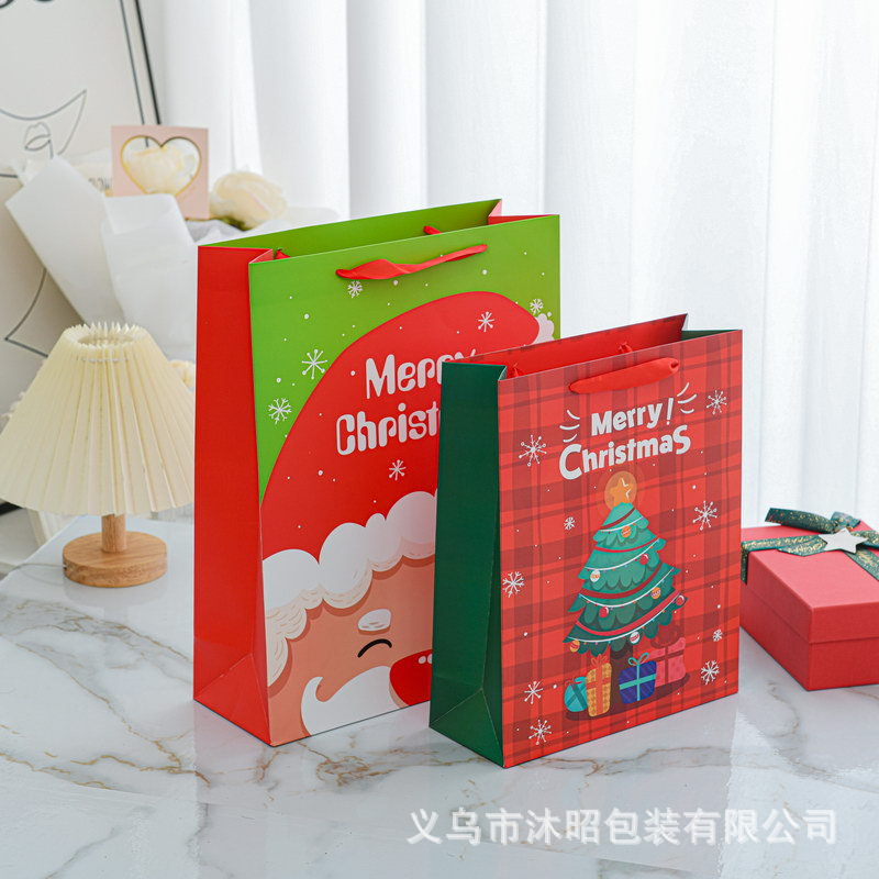 Bolsa de regalo de Navidad nuevo embalaje de regalo de comercio exterior fiesta de fiesta bolsa de papel bolsa de regalo de Navidad bolso de mano