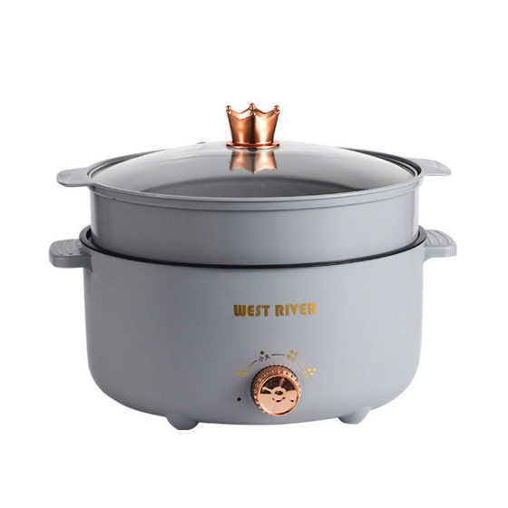 Factory wholesale electric cooker integrated frying pan multi-functional frying non-stick electric cooking pan household electric hot pot electric frying pan