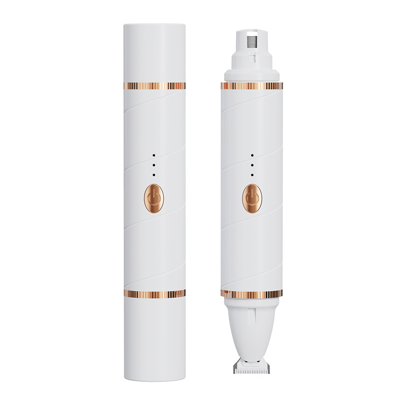 Electric Pet Clippers 2-in-1 Dog Paw Hair Trimming Tool Cat Nail Sharpener And Manicurist_voghion.com